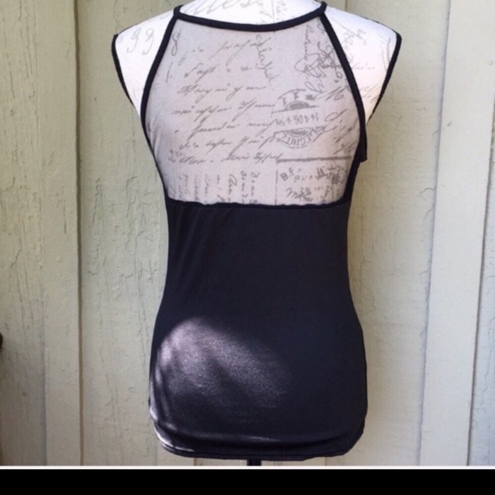 New! Sexy Black Mesh Top - Picture 4 of 7